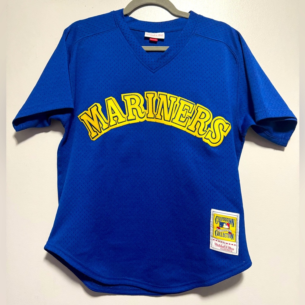 Seattle Mariners Ken Griffey Jr. Mitchell $ Ness Warmup Jersey